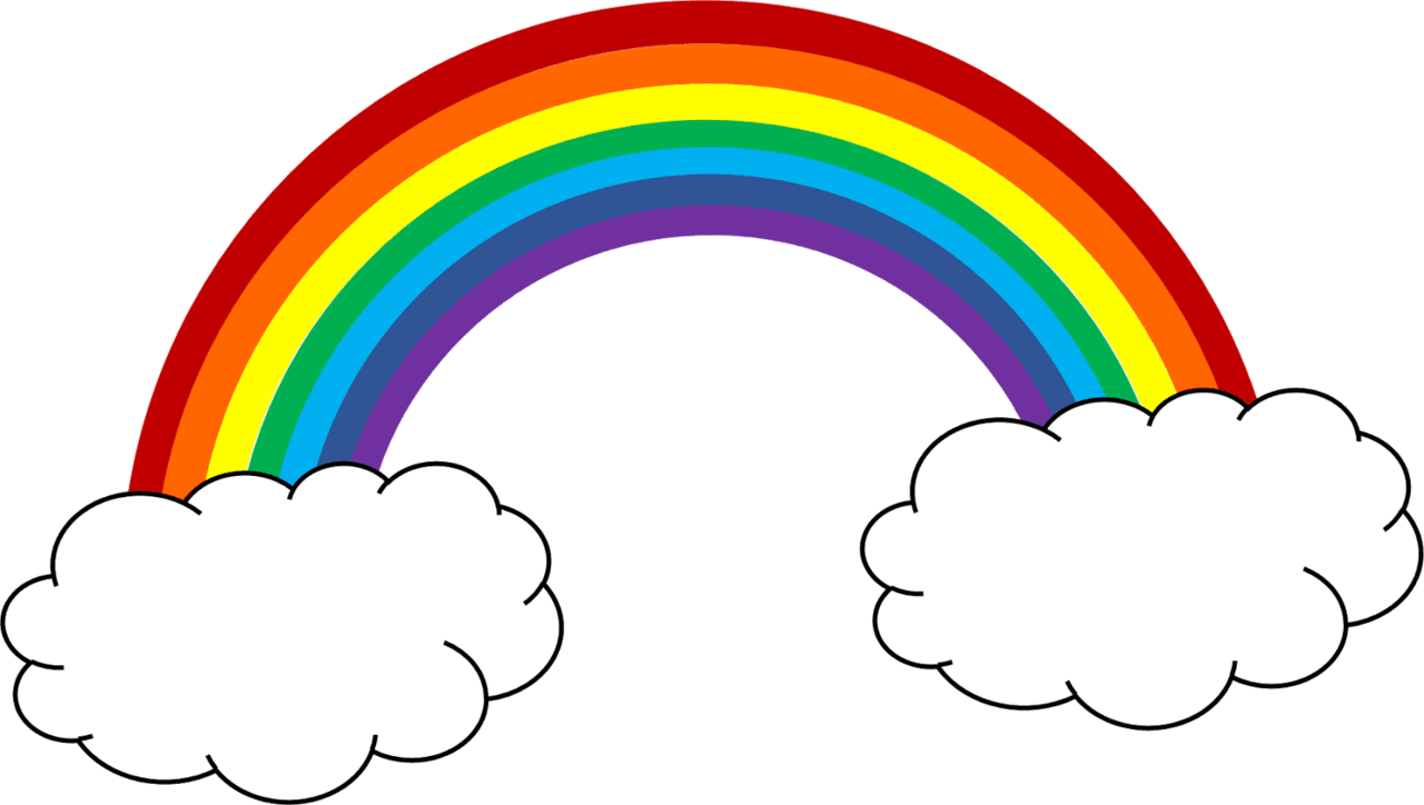 Rainbow sky cliparts clipart club image