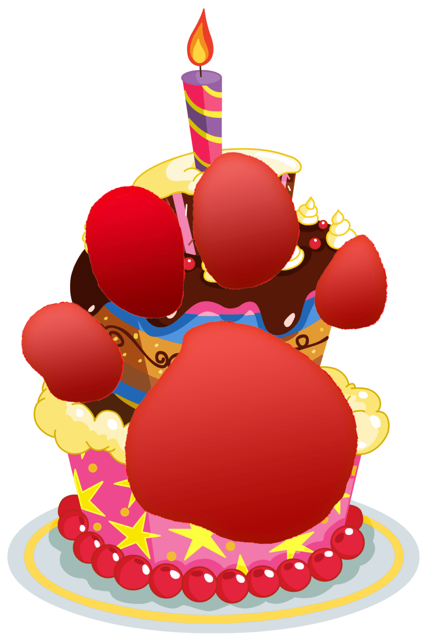 Birthday cake pin page clipart free