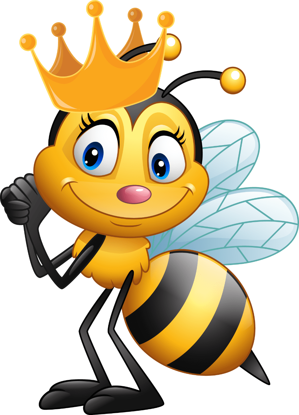 Bee pin page clipart image