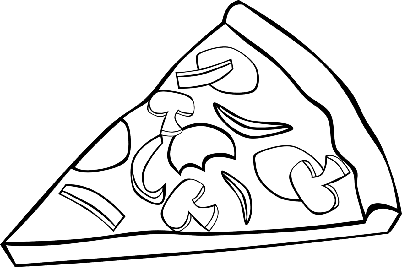 Pobarvanka pizza clipart picture