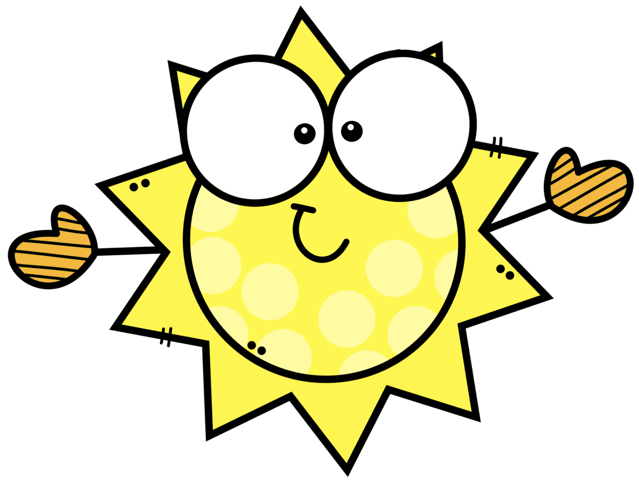 Sun pin page clipart picture