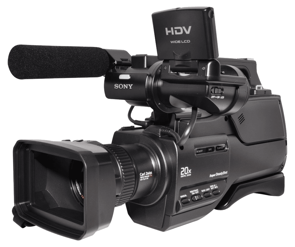 Hdv sony video camera digital movie clipart transparent