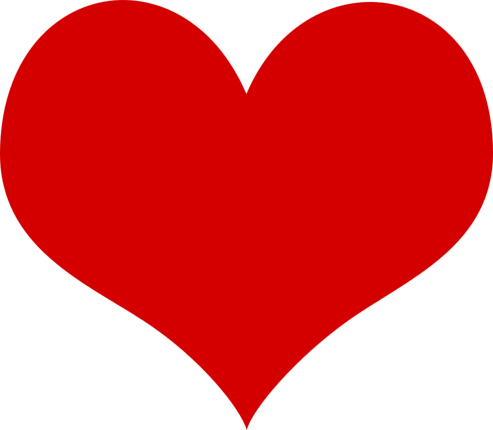 Heart pin page clipart image