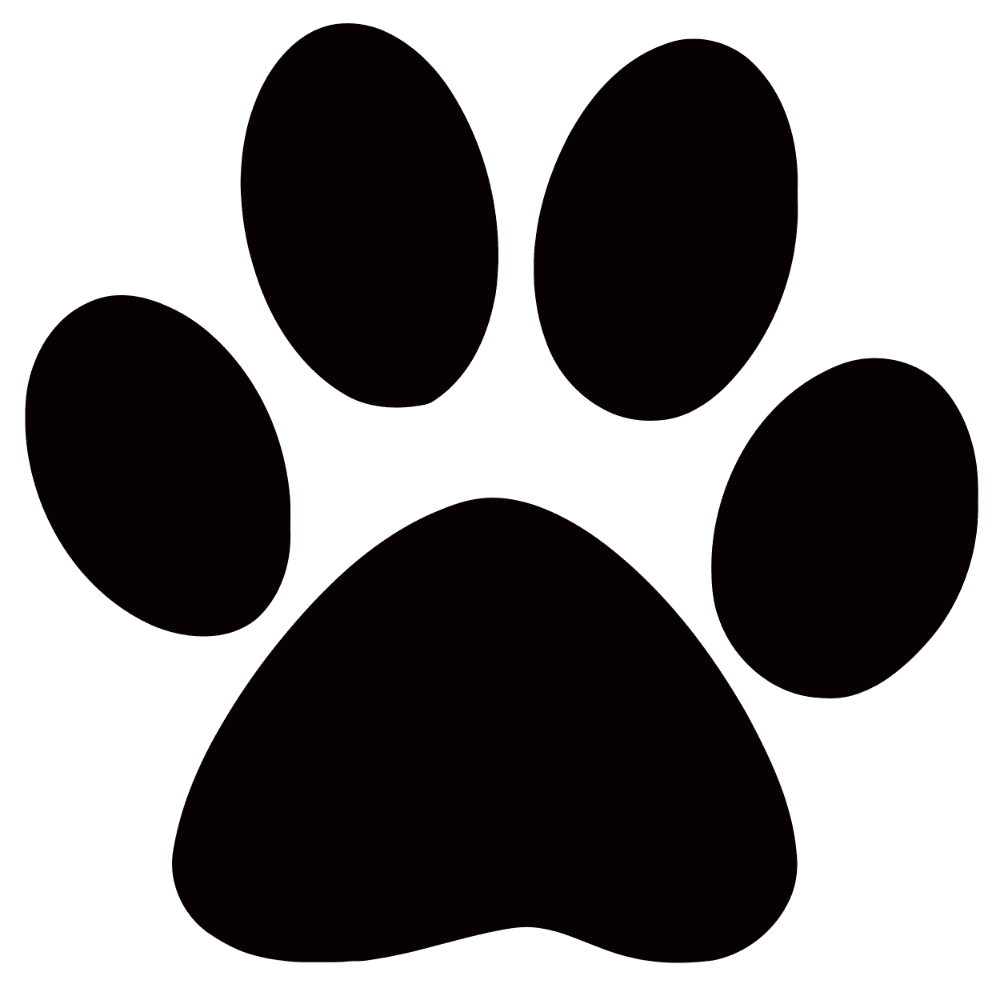 Dog panther paw print clipart best image