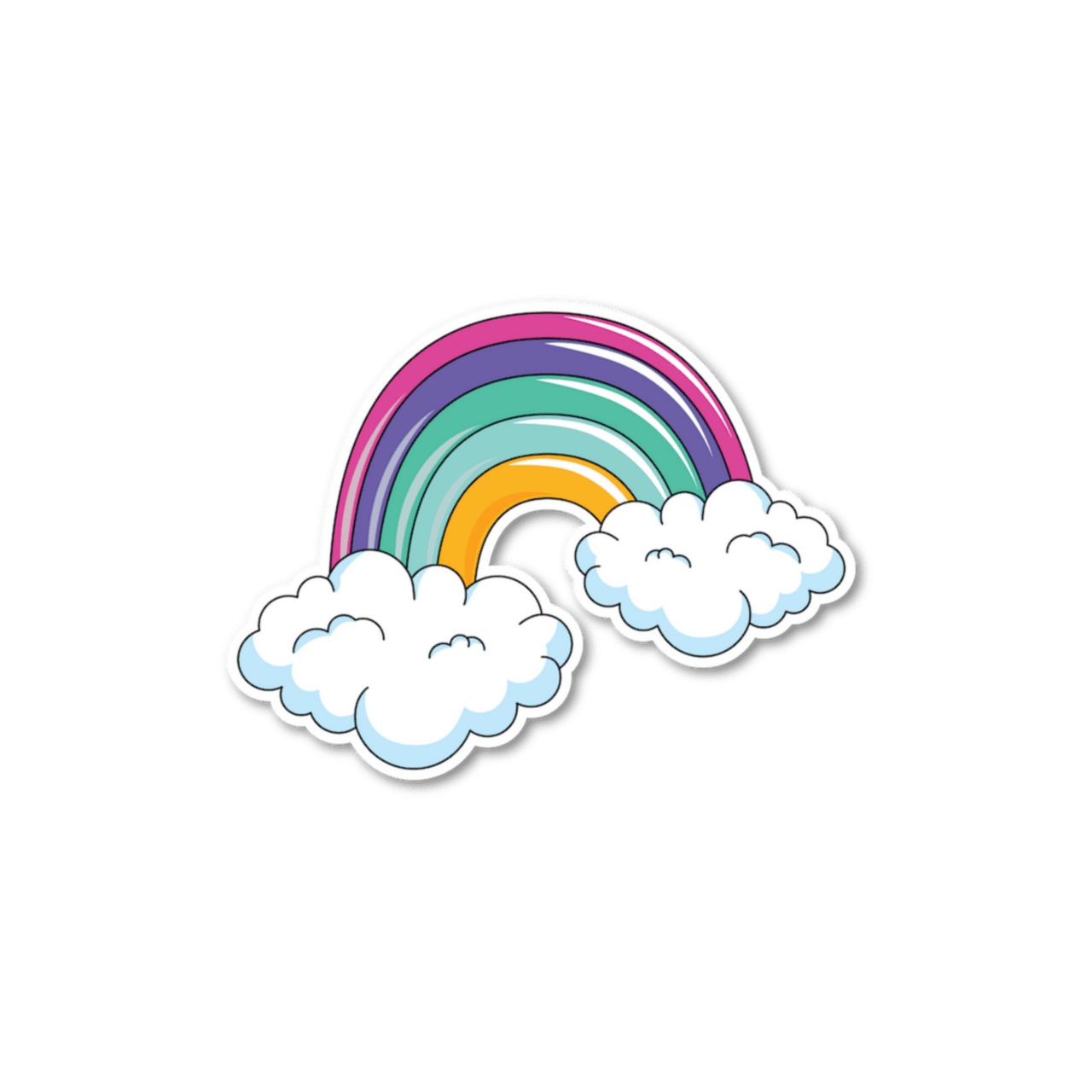 Rainbow toedit clipart vector