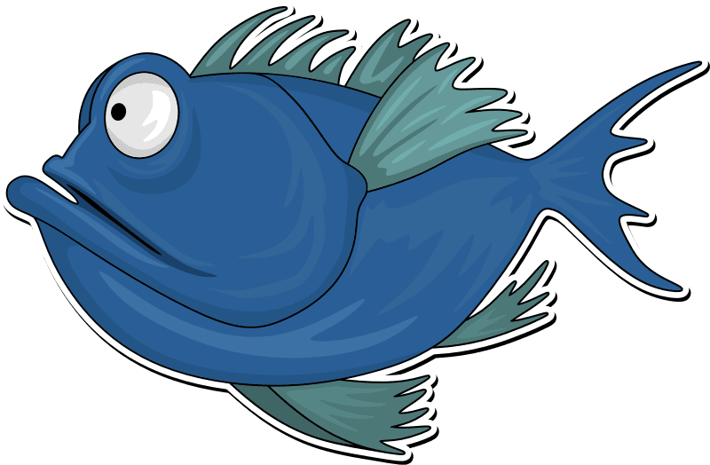 Cartoon fish sea animals clipart picture