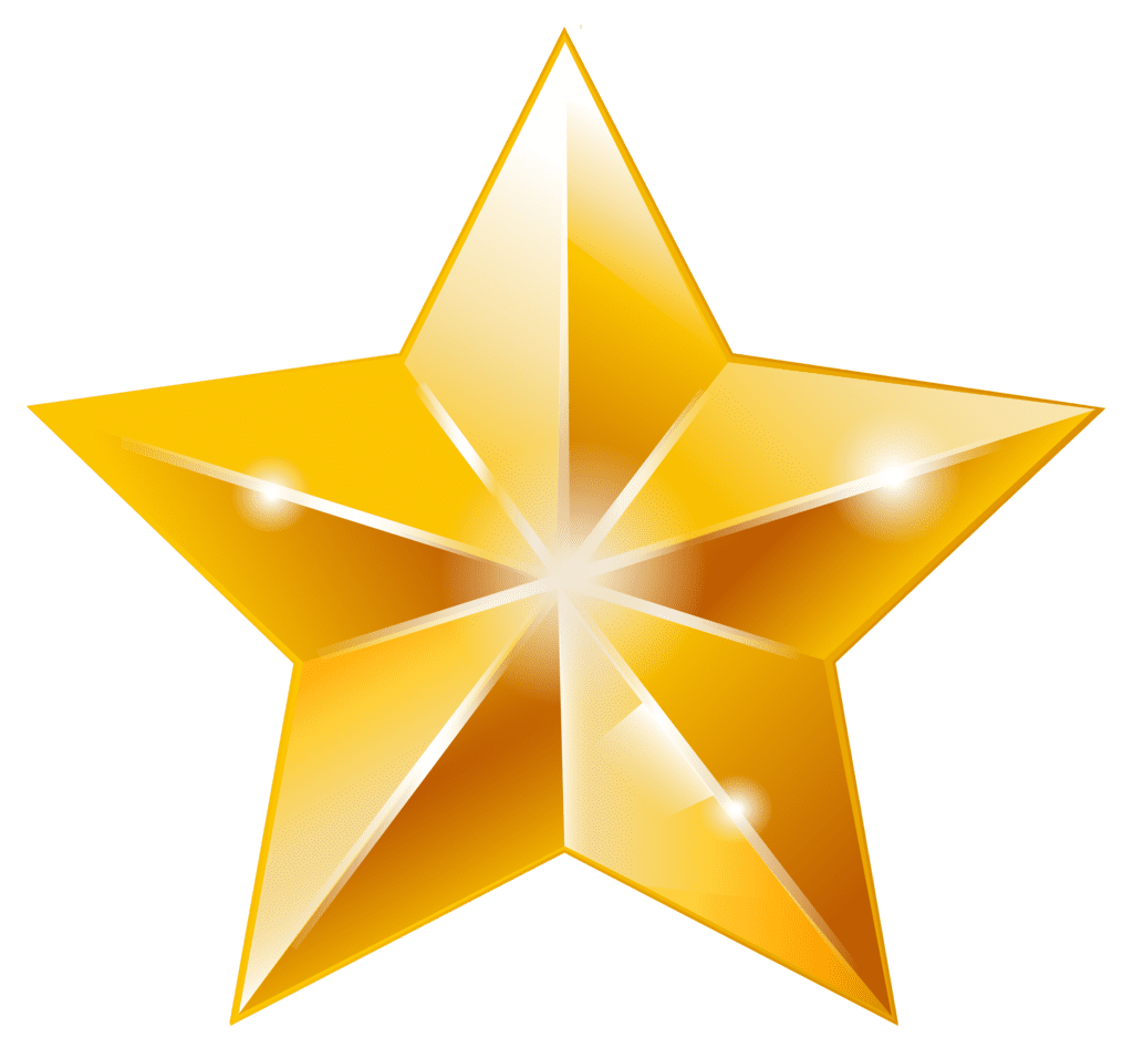 Golden star clipart photo