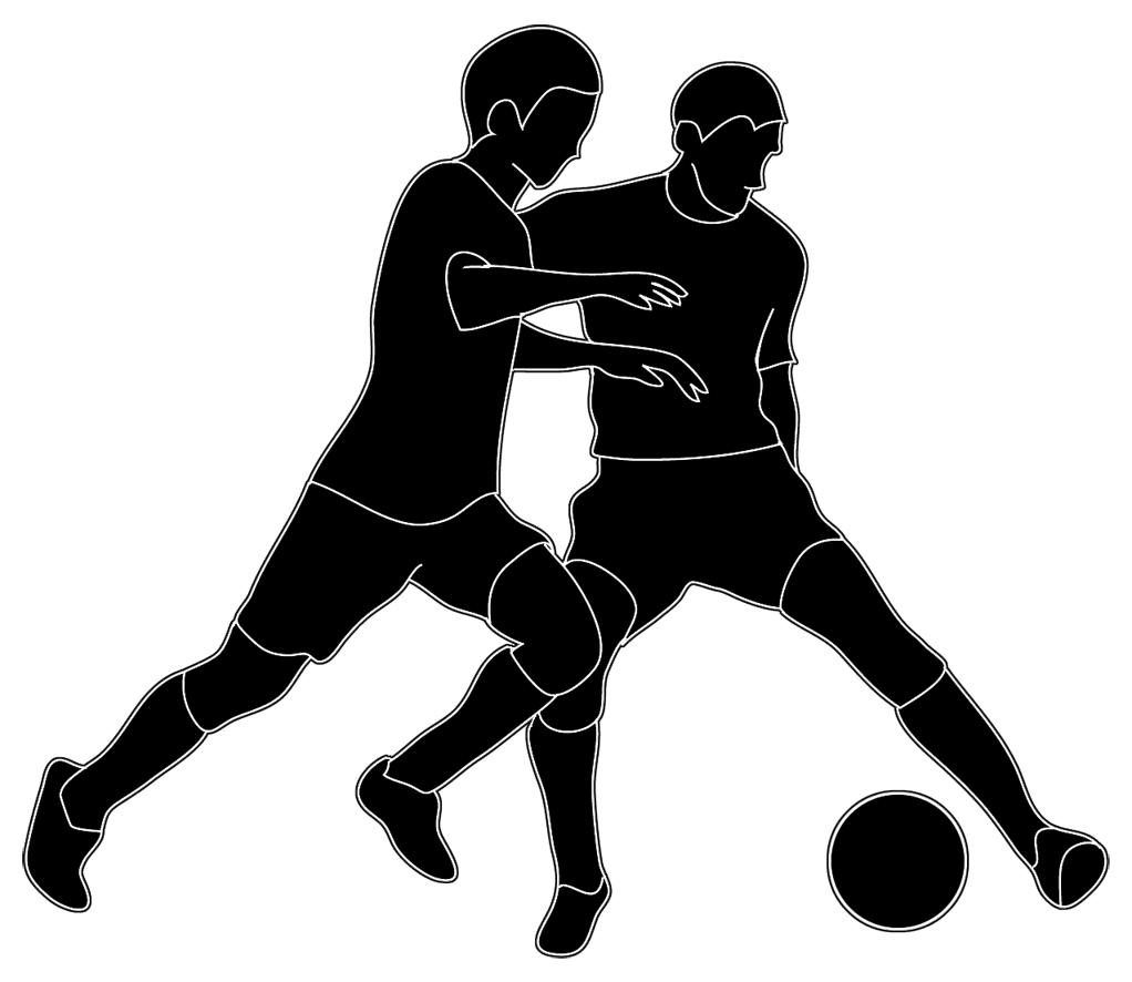 Football silhouettes of people silhouette clipart clip art