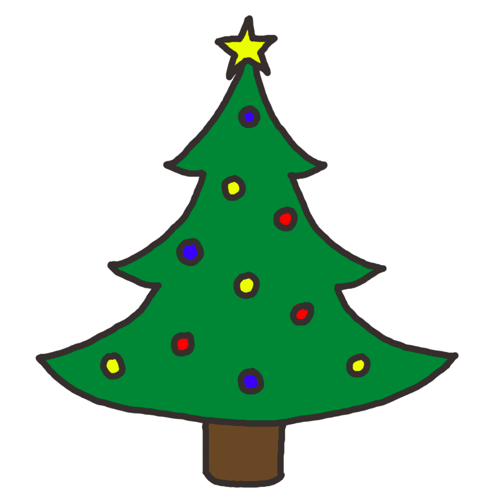 Christmas tree clipart logo