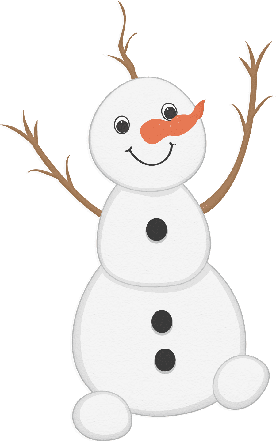 Snowman clipart images for winter and christmas