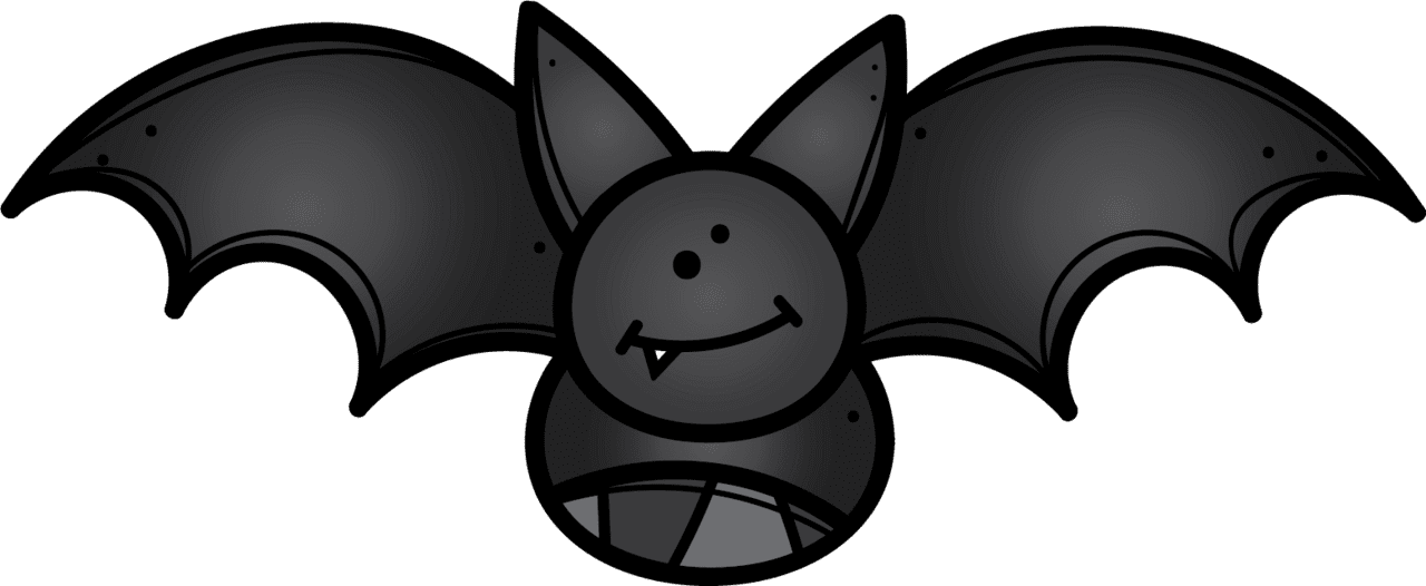 Bat pin page clipart free