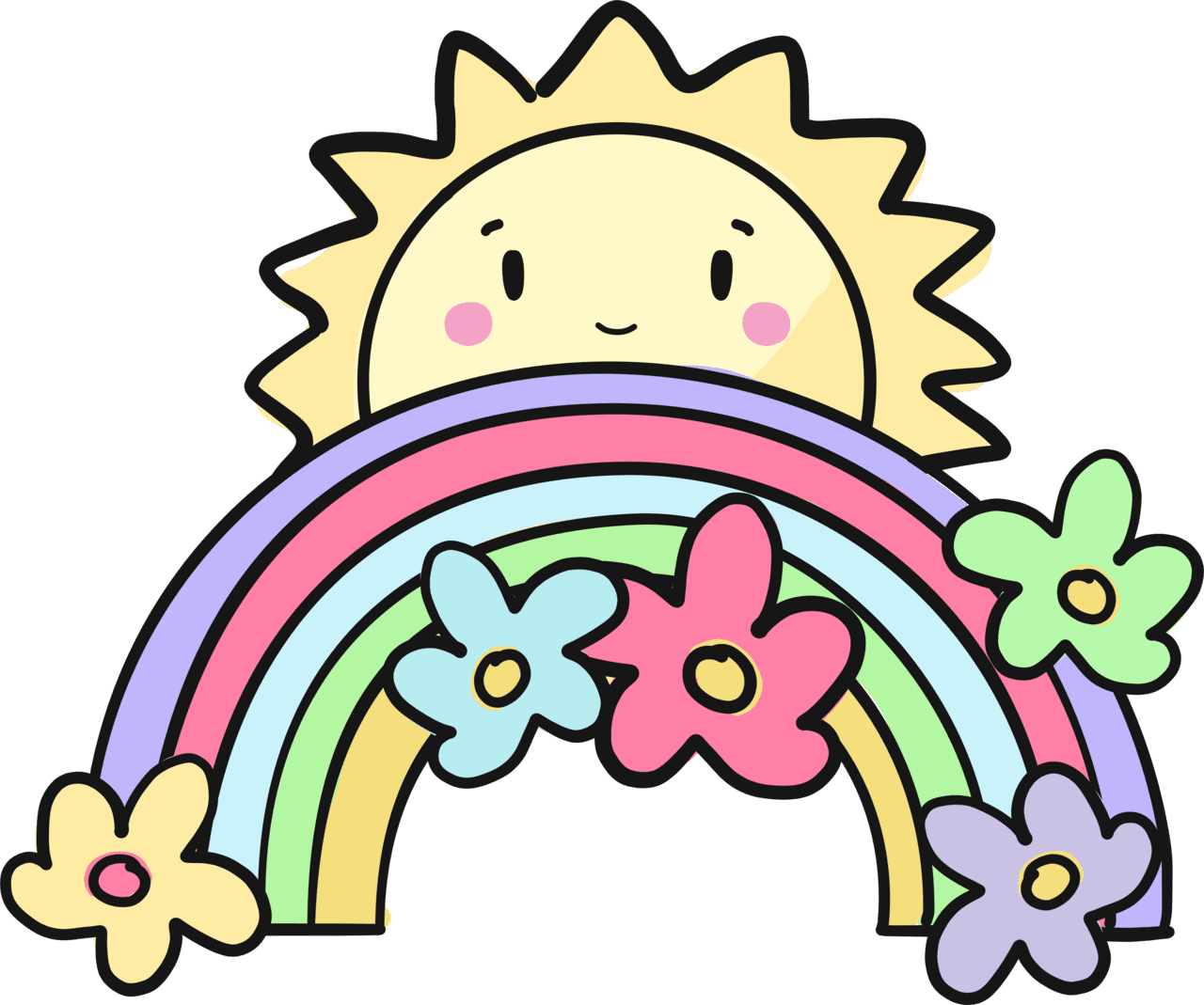 Sunshine pin page clipart picture 4