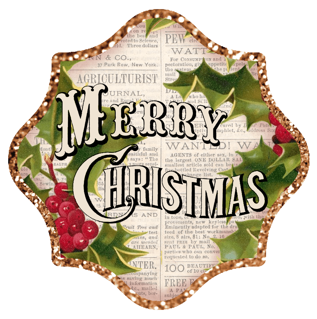 Lilac lavender the greatest glow merry christmas vintage labels clip clipart picture