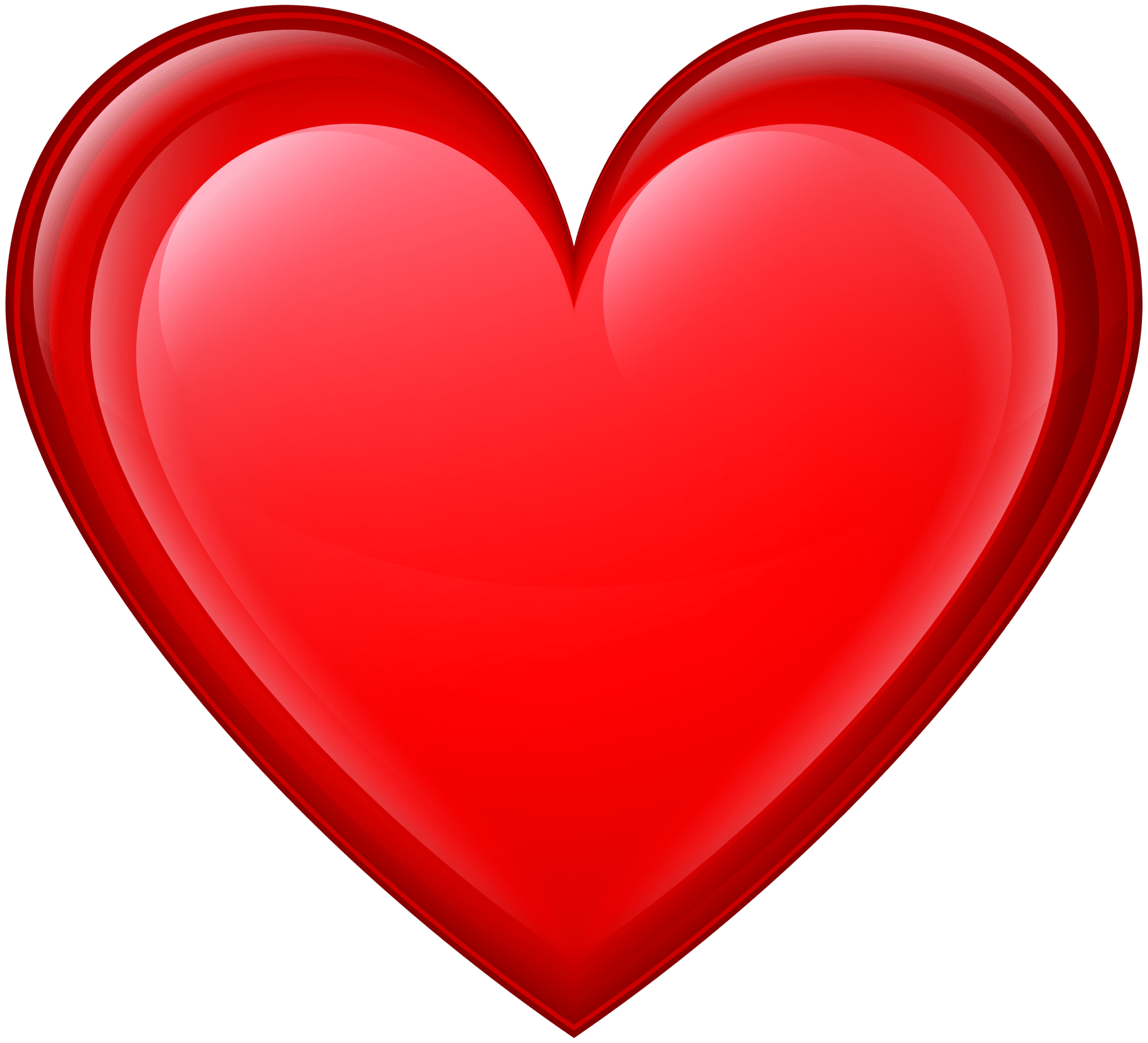 Heart red clipart image