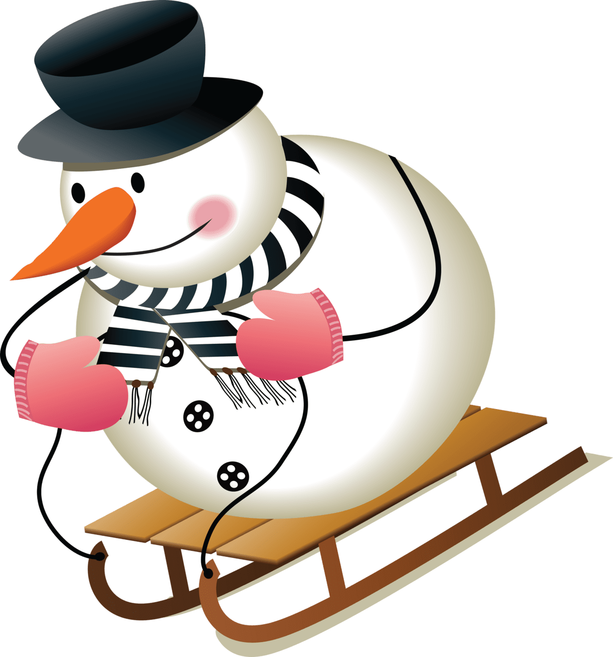 Snowman image with background clipart