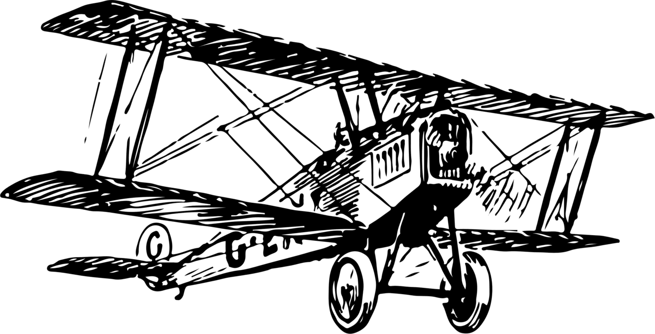 Airplane bi plane clipart photo