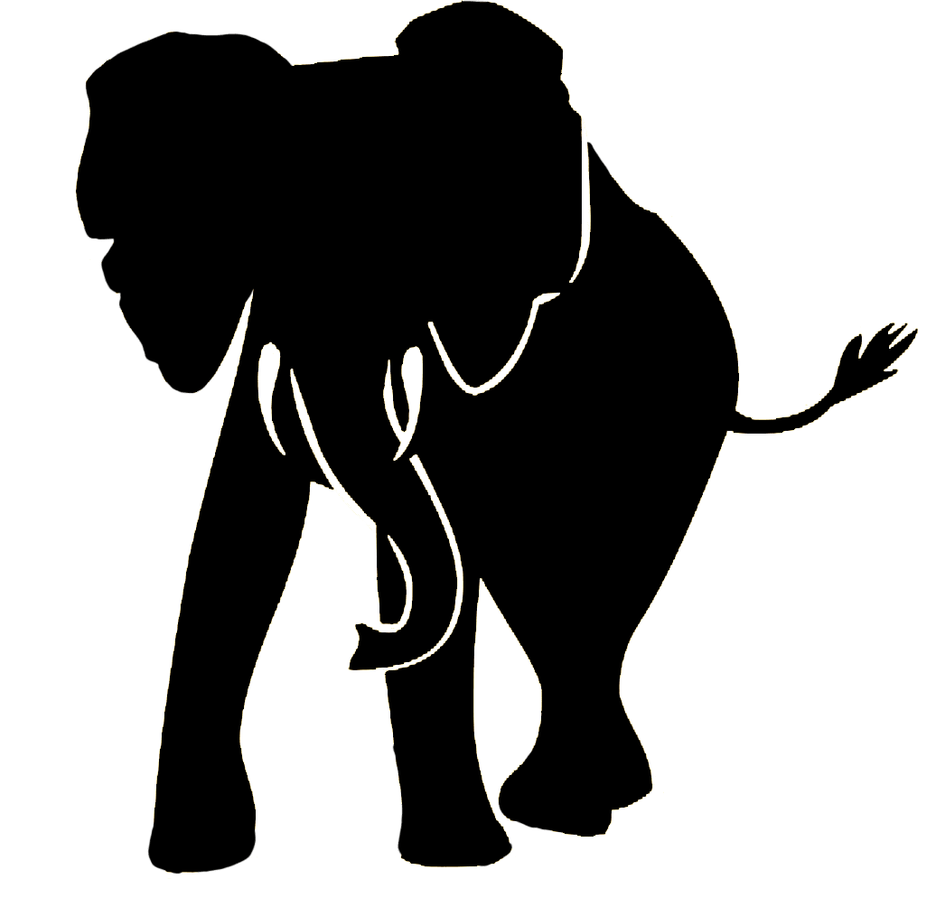 Elephant pin page clipart transparent