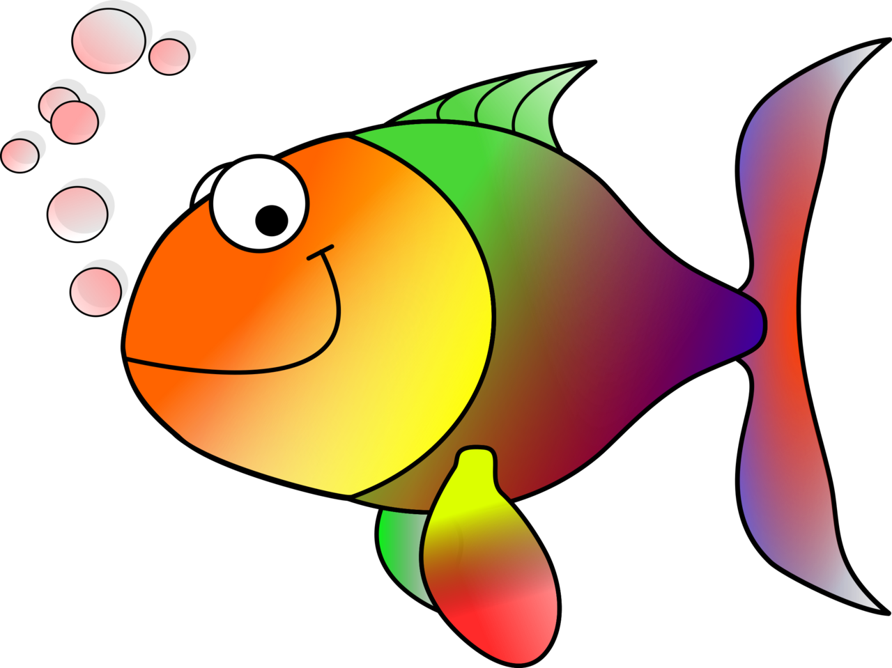 Fish pin page clipart transparent