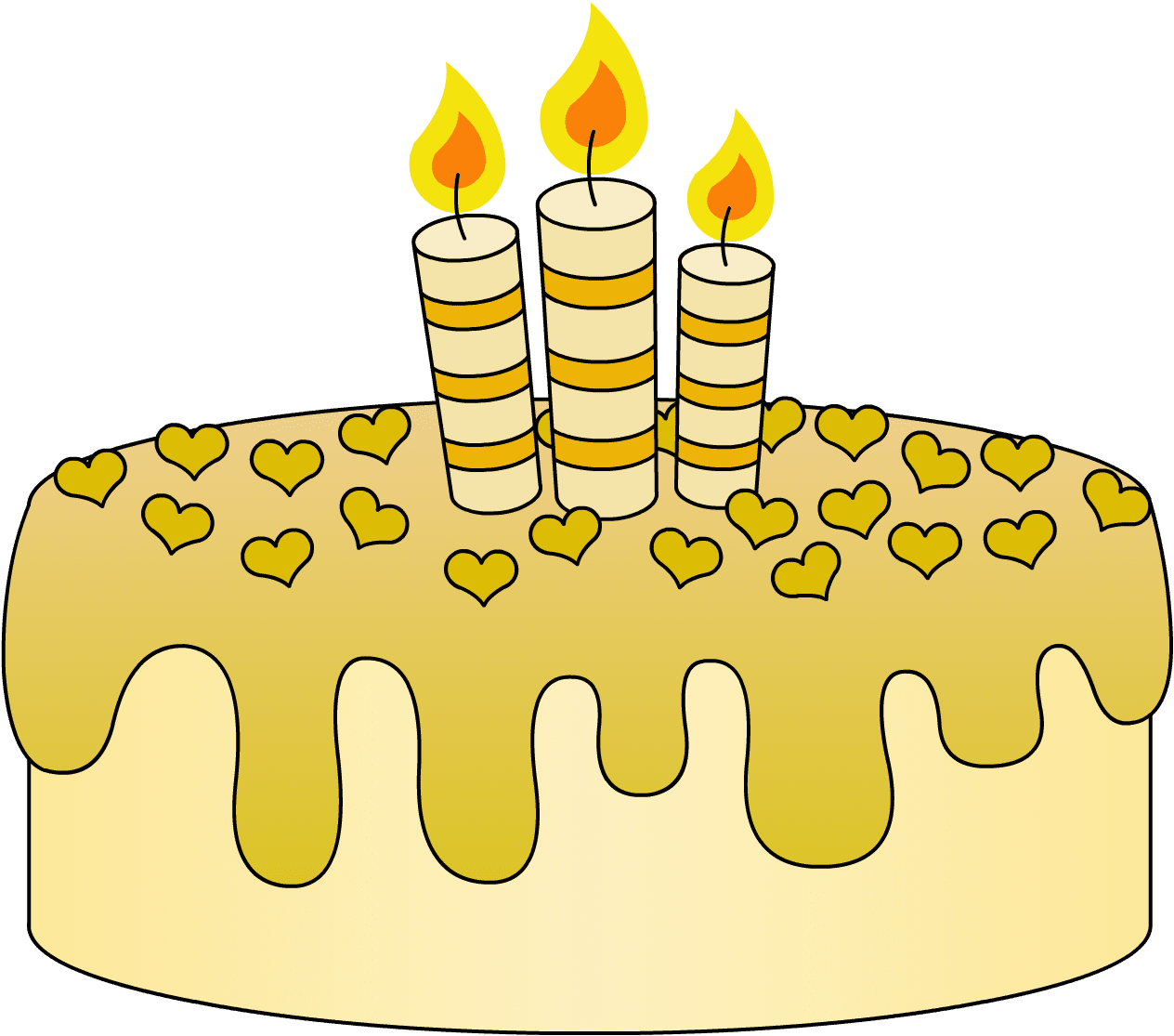 Birthday cake pin page clipart logo 3