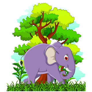 Cute cartoon elephant clipart picture