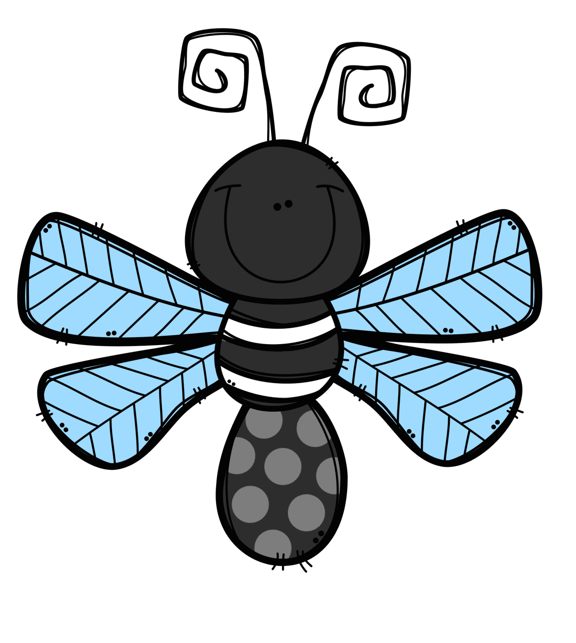 Bee cute drawings of insects and clipart logo