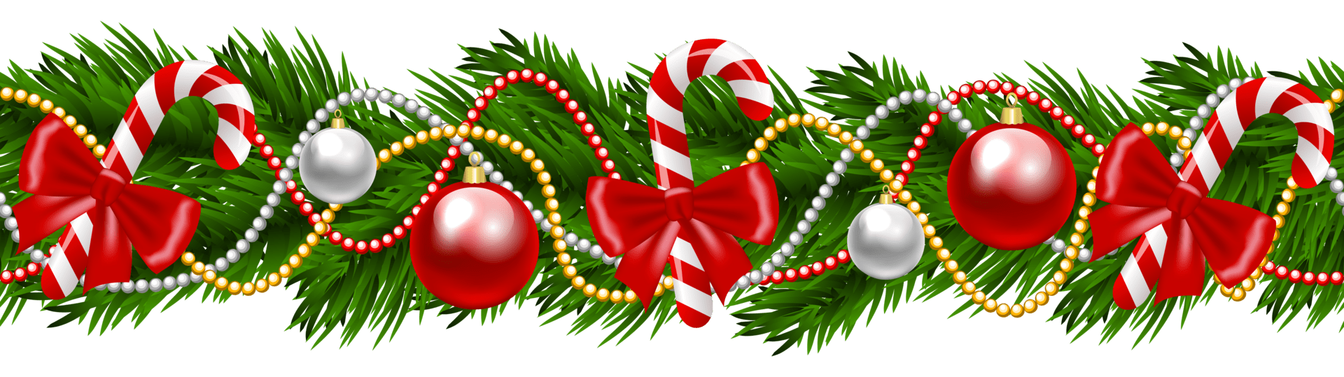 Background christmas garland clipart