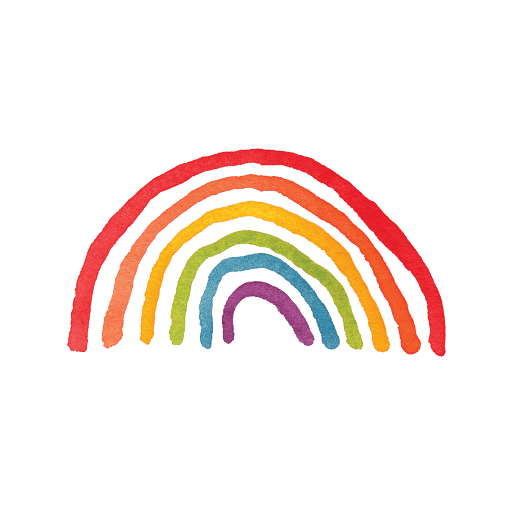 Rainbow doodle tattoo clipart picture