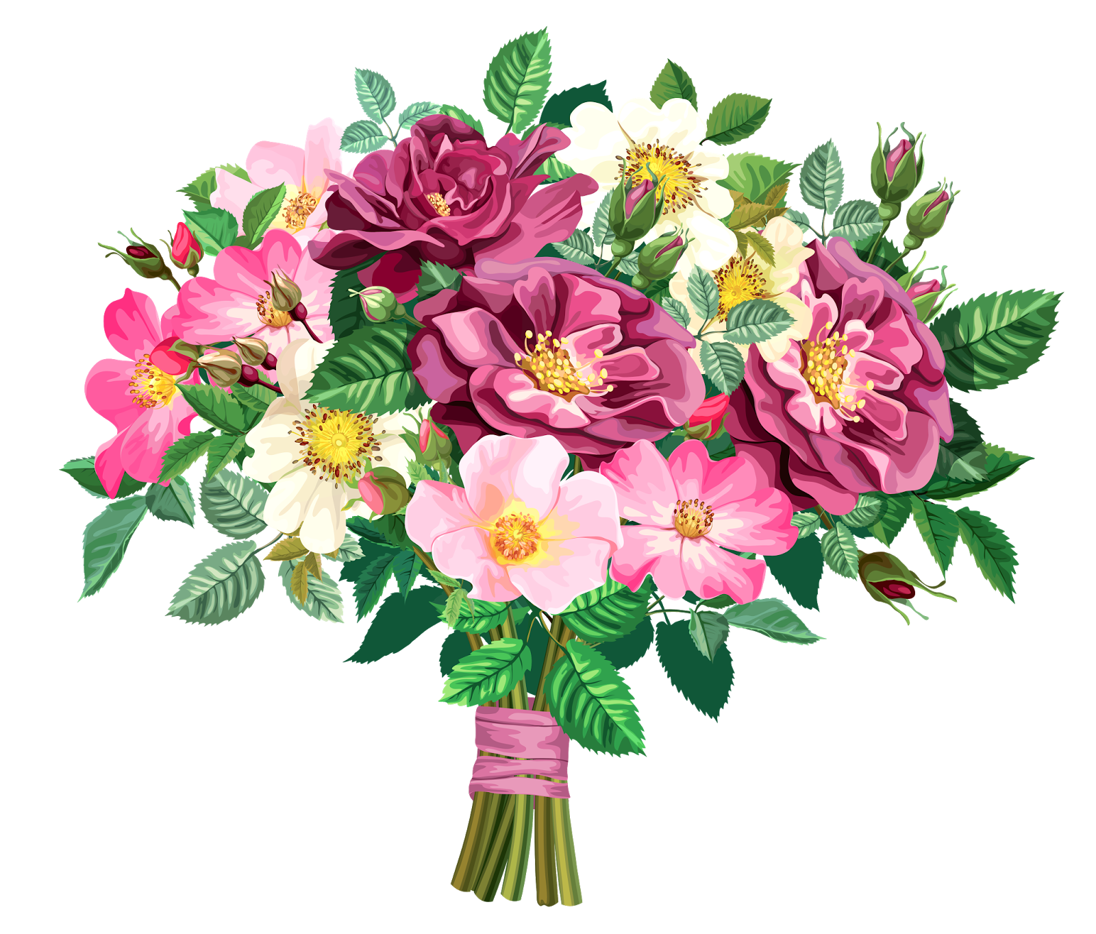 Flower rose bouquet cl part clipart picture