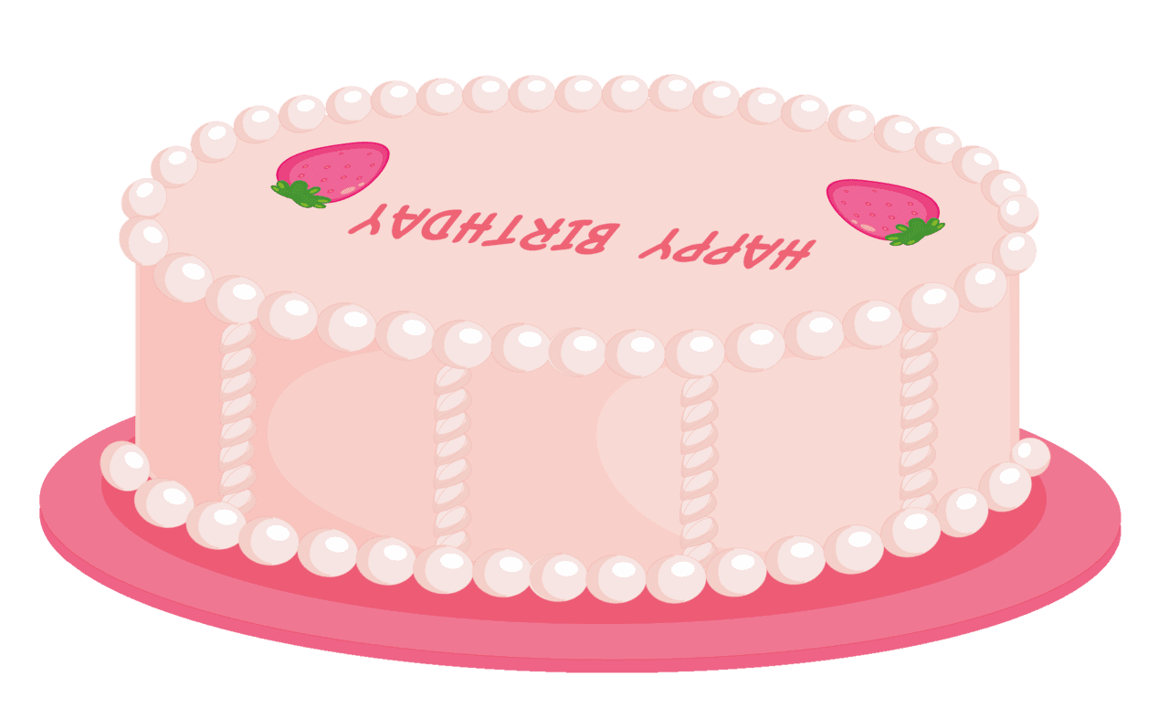 Happy birthday cake clipart logo 2