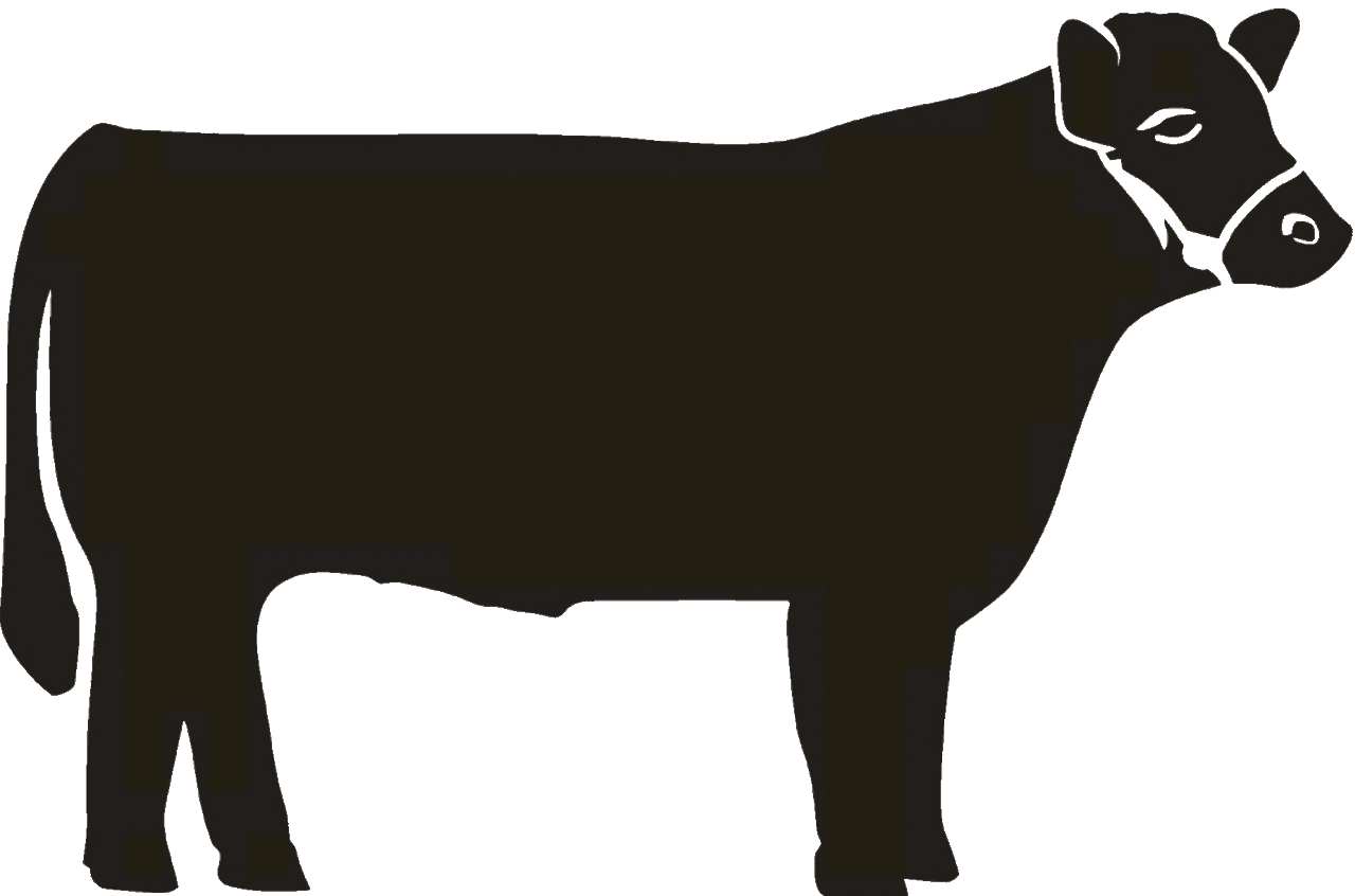 Cow pin page clipart picture