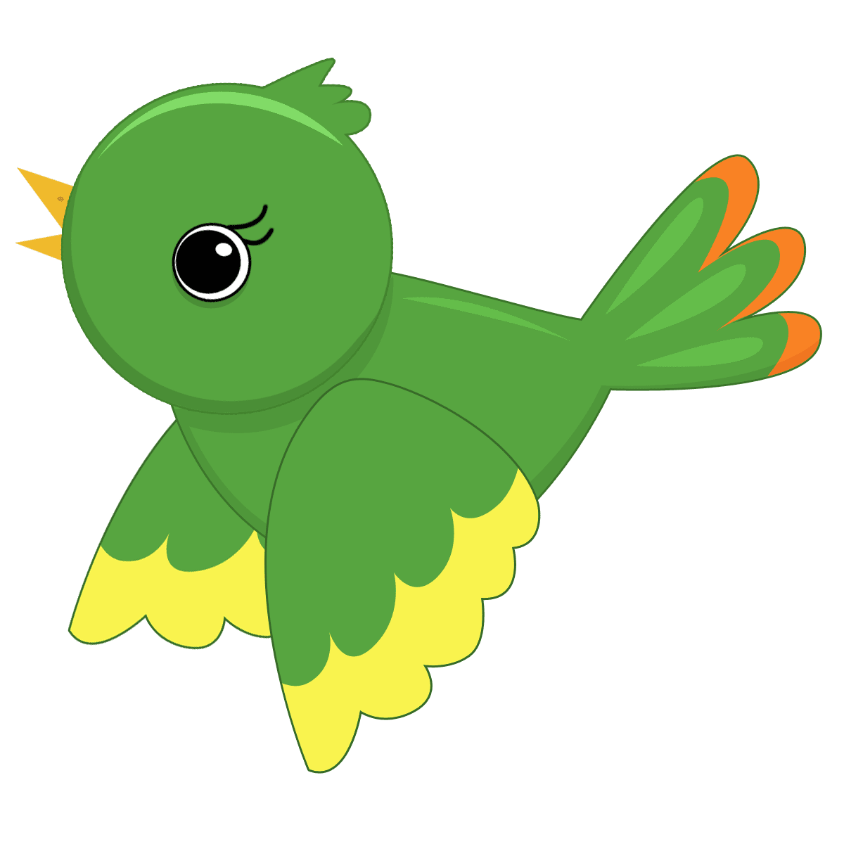 Bird pin page clipart background 4