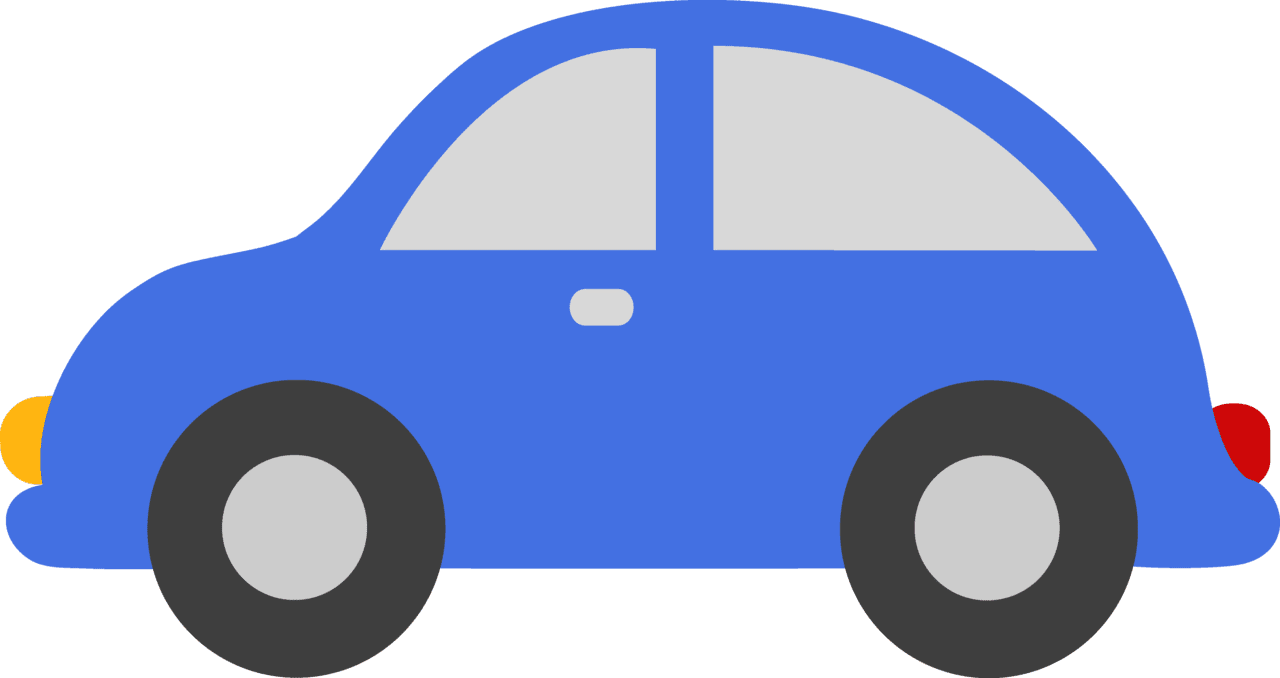Toy car clipart blue background