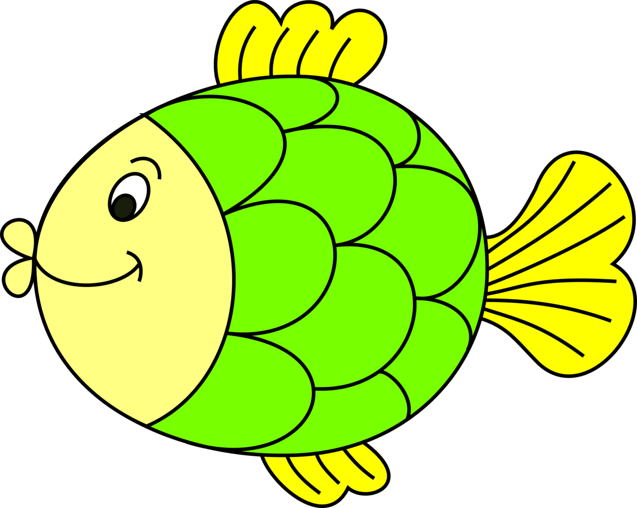 Fish coloured by katjo openclipart colourful clipart colorful logo