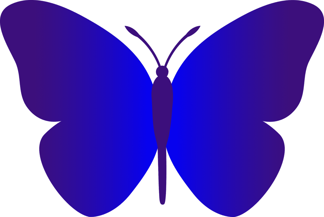 Butterfly cartoon clipart background