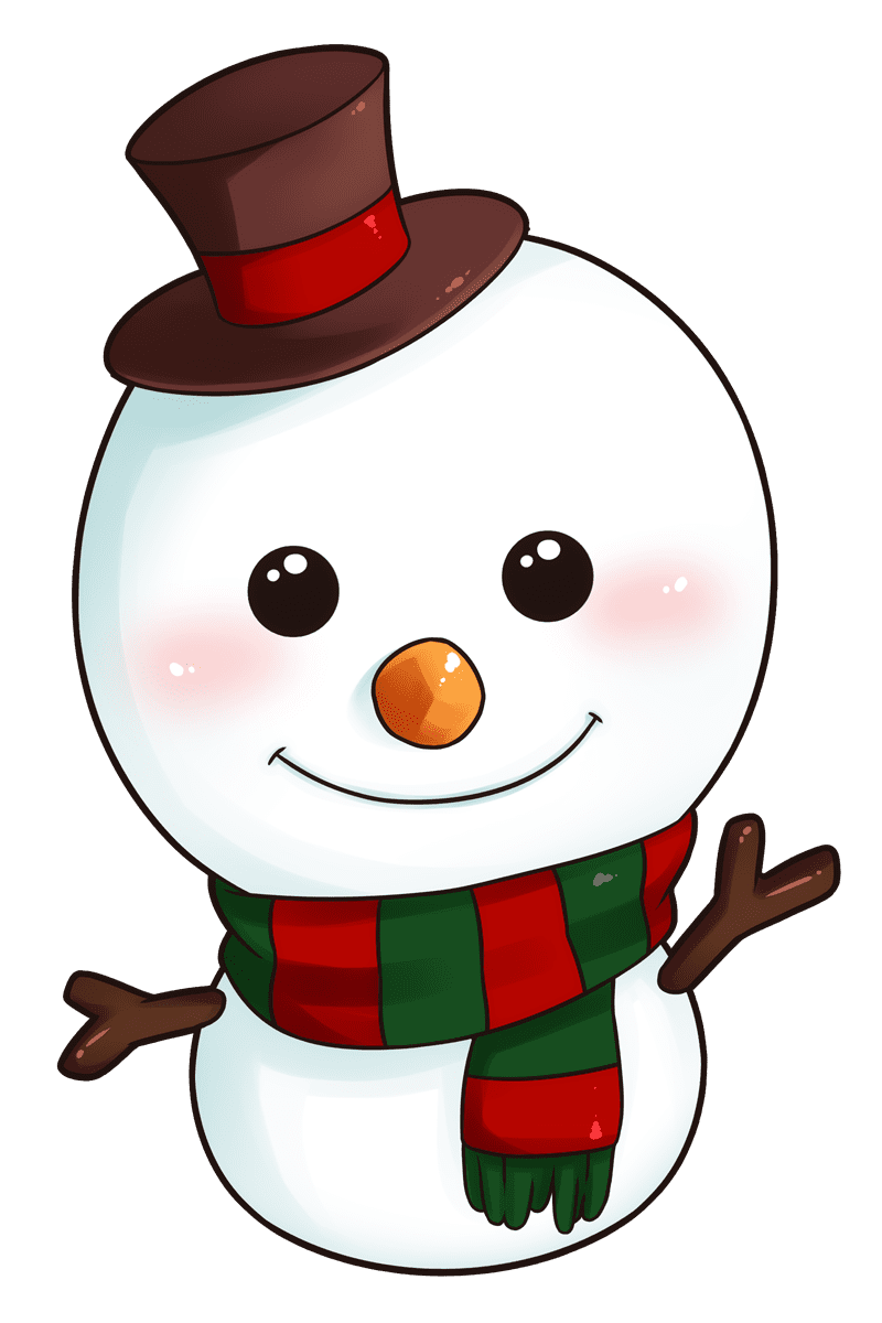 Snowman cute snow man clipart free