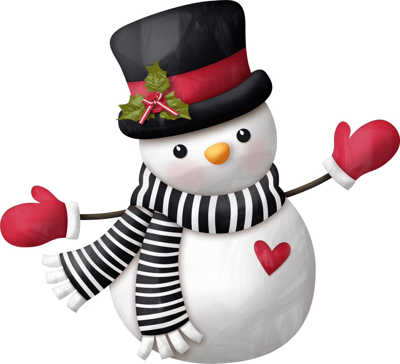 Snowman theme noel peinture de no bonhomme neige clipart picture