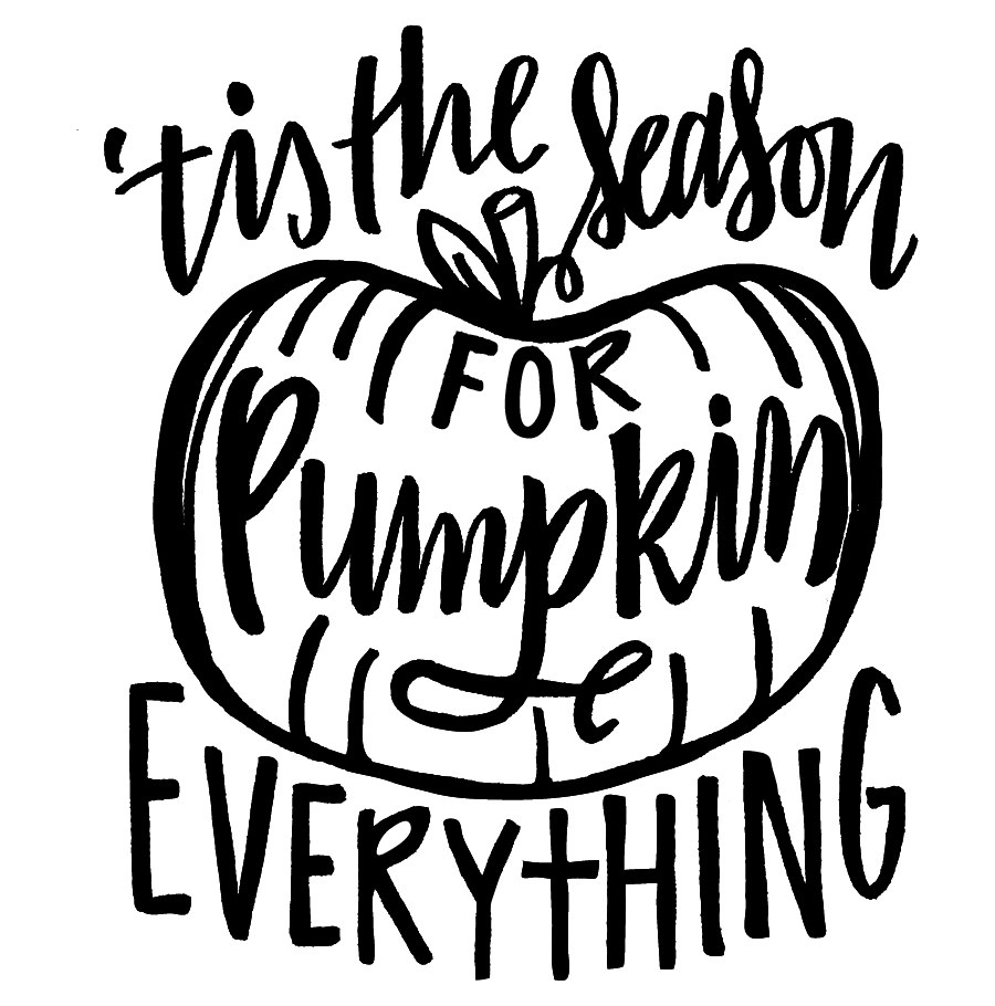 Pumpkin everything clipart vector