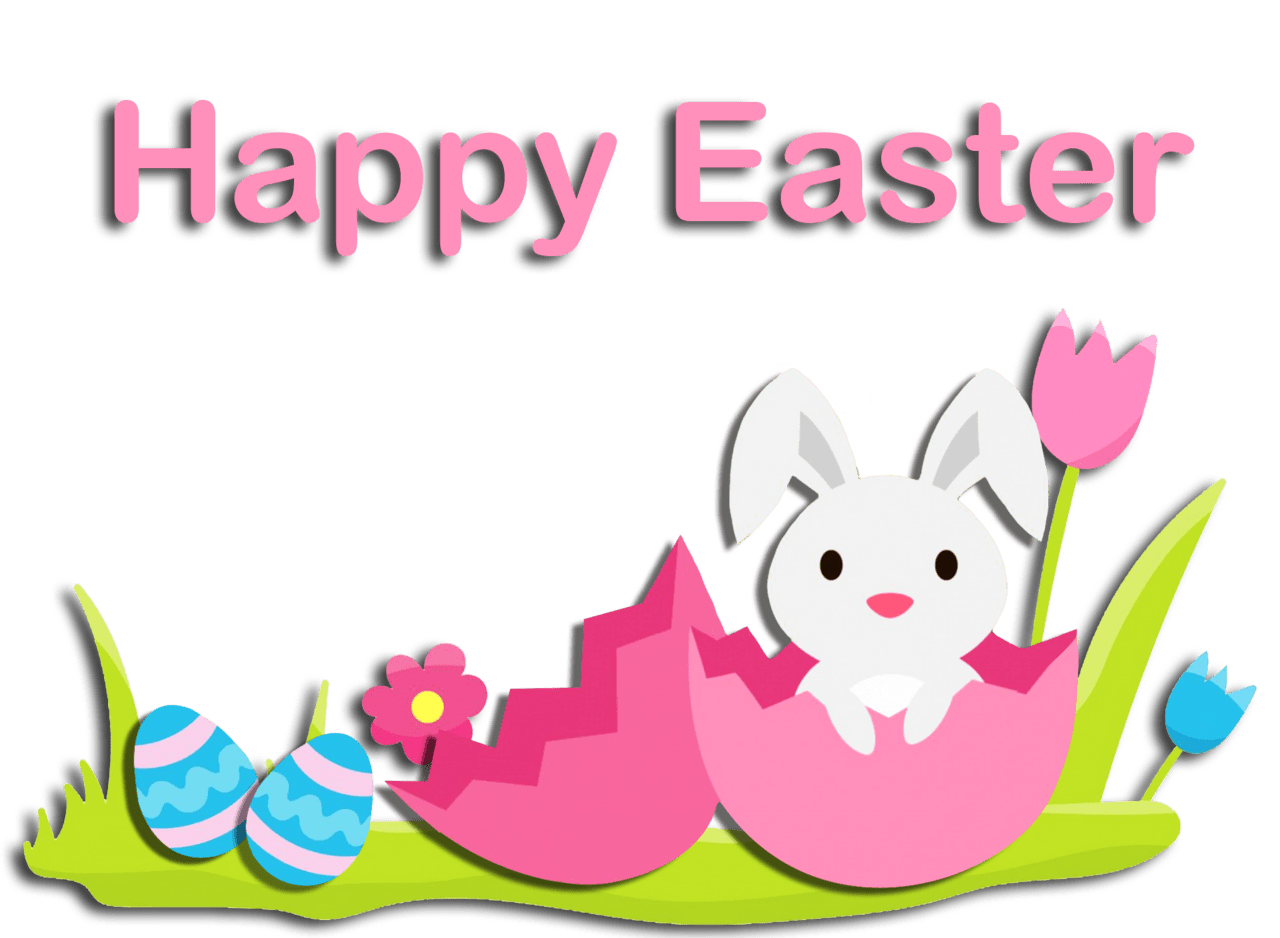 Colorful and festive easter clipart collection background