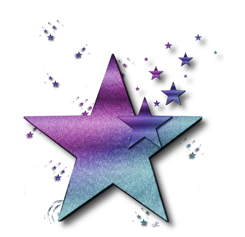 Star pin page clipart image 2