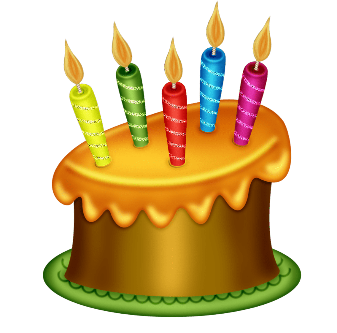 Birthday cake pin page clipart logo