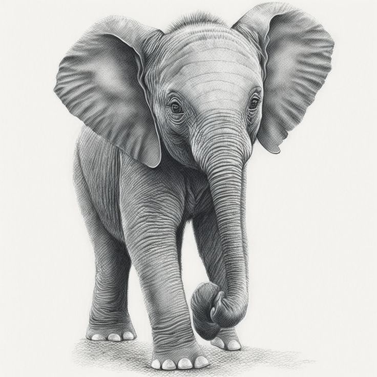 Elephant pin boceto clipart background