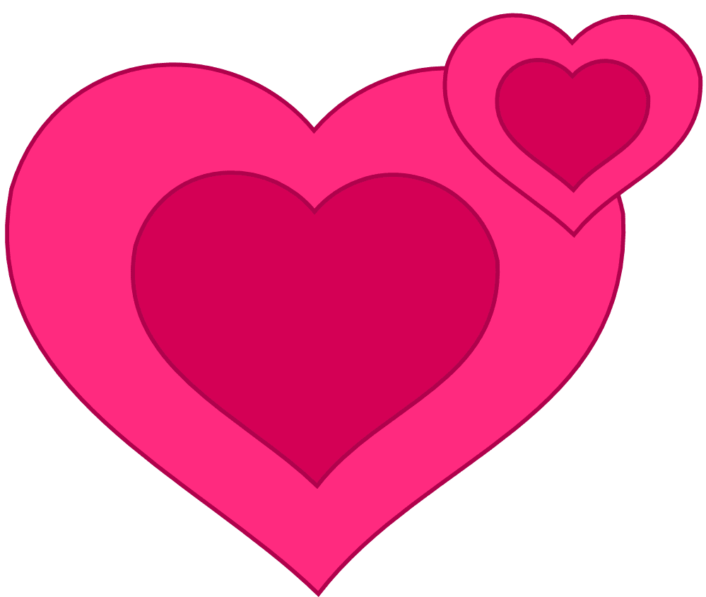 Heart pin page clipart background