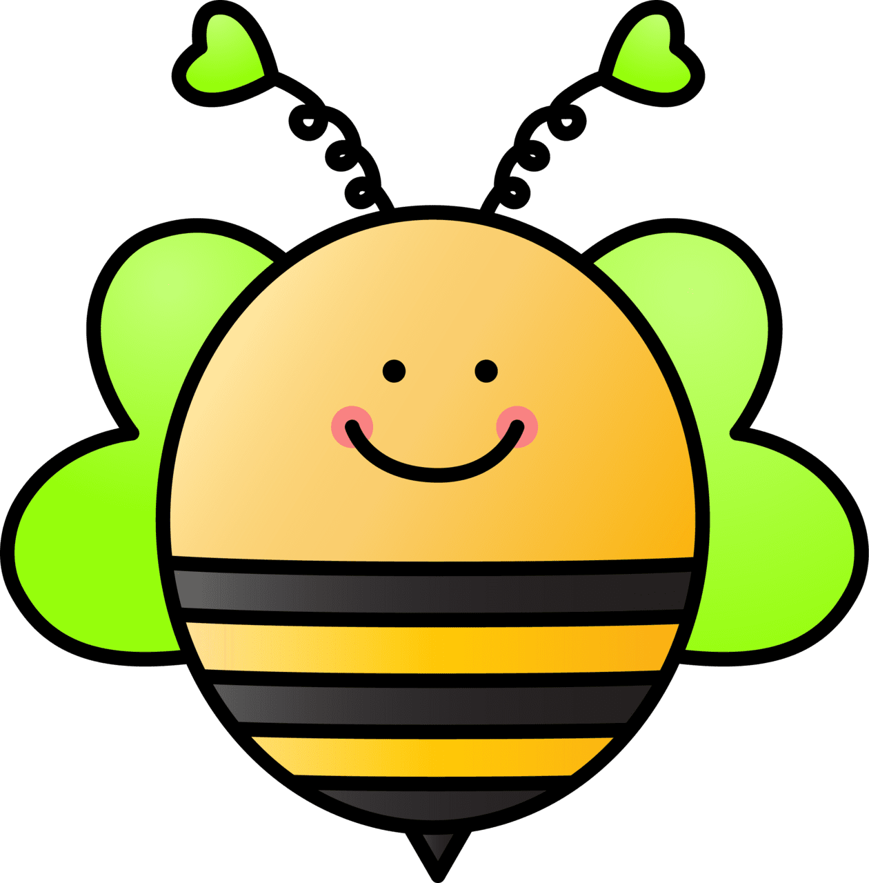 Bee pin page clipart photo 2