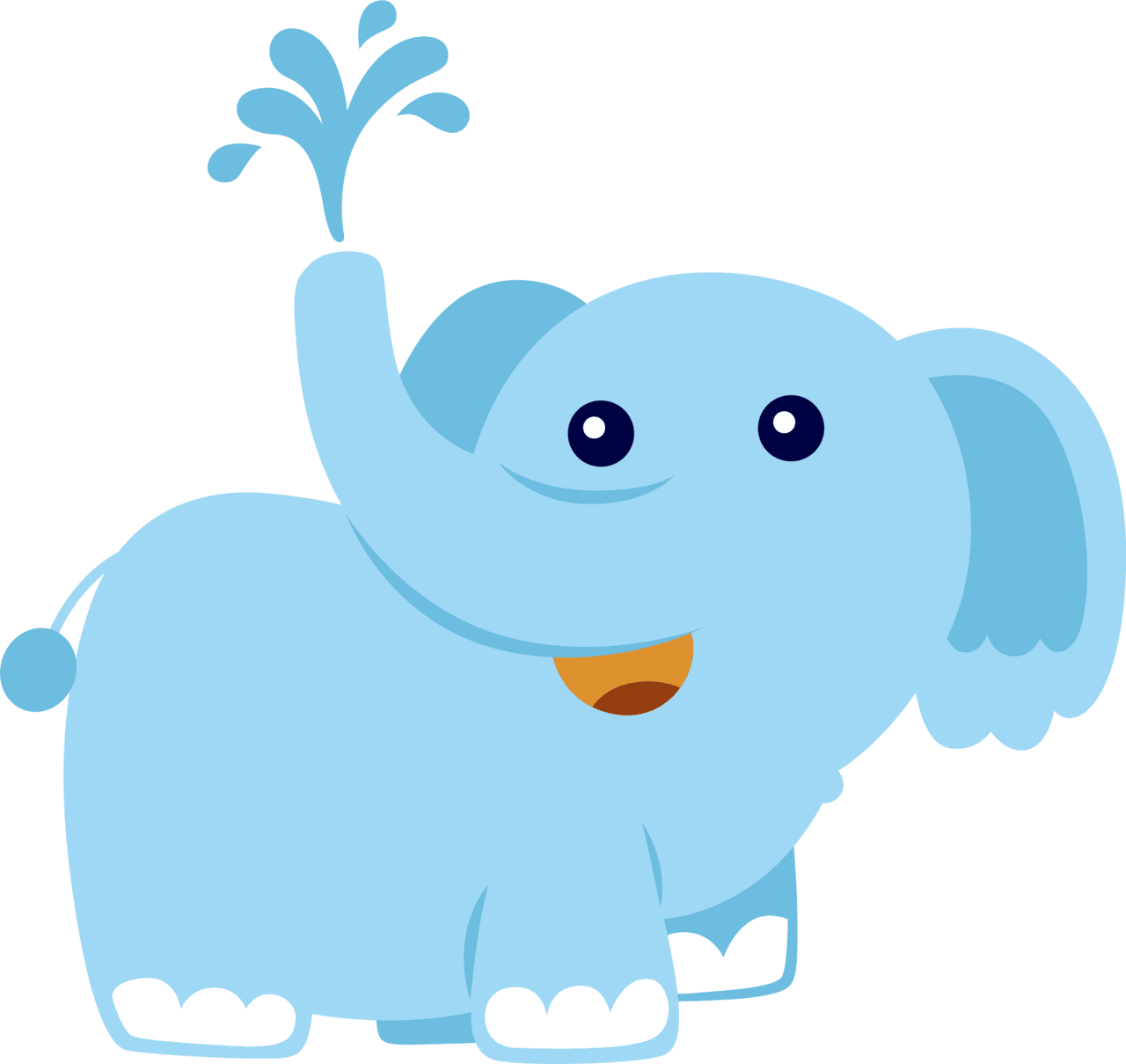 Elephant pin page clipart vector 2