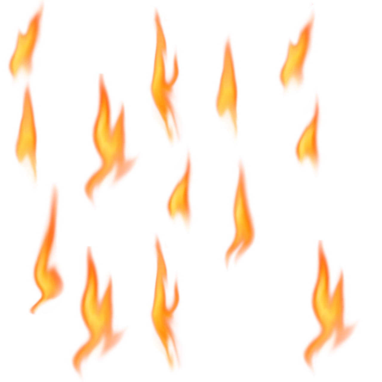 Fire flame collection clipart free