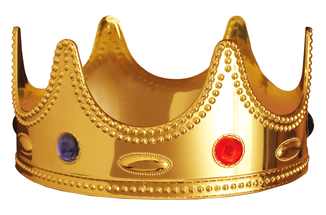 Gold red crown clipart transparent