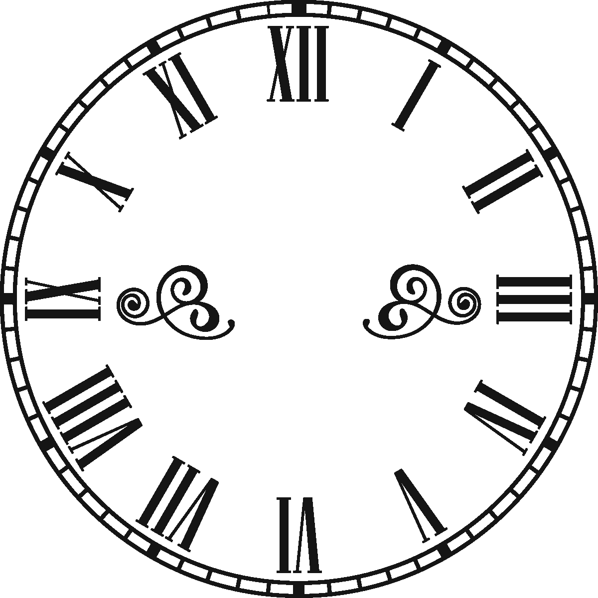 Clock pin page clipart logo 2