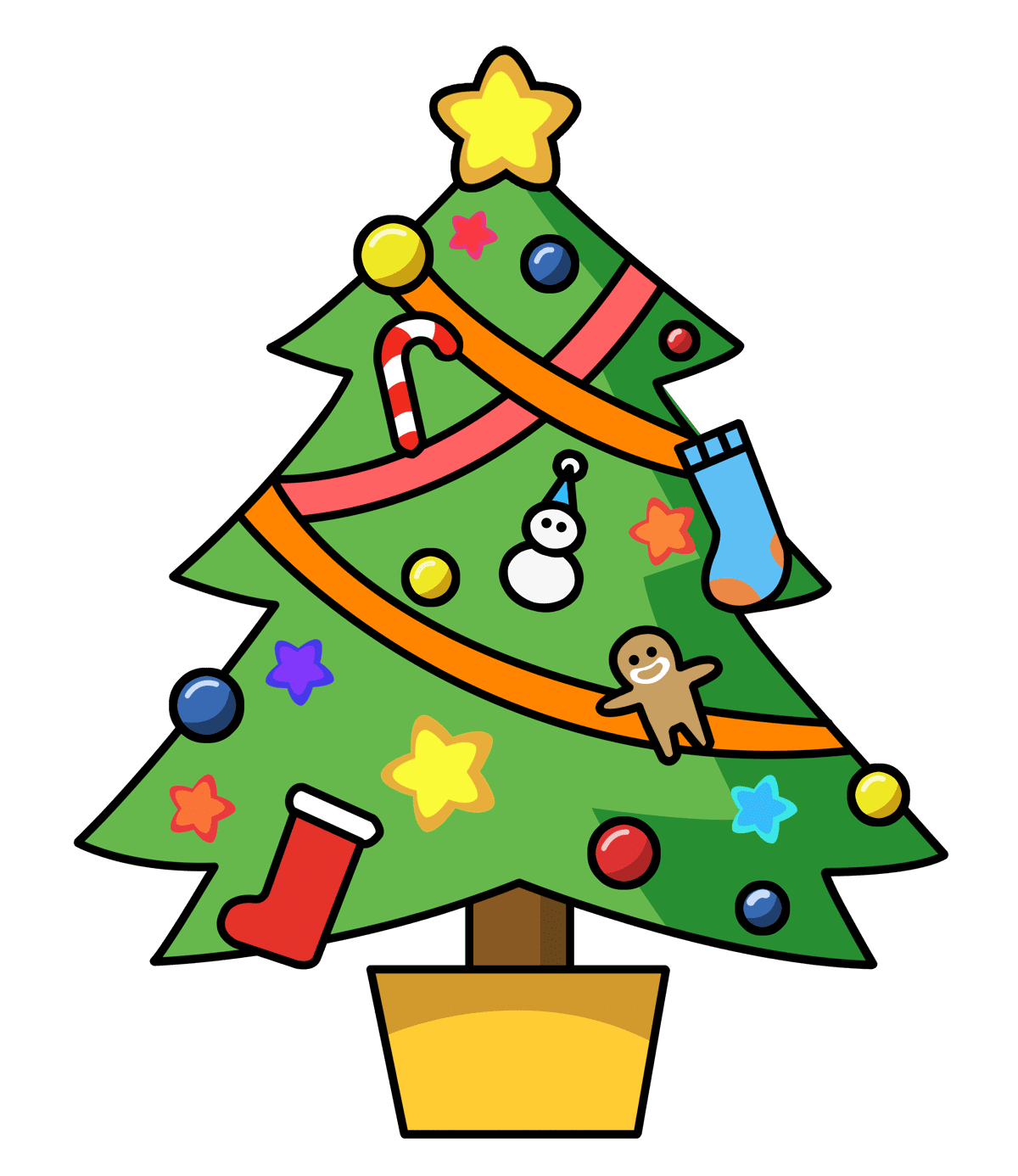 Christmas tree clipart cliparting free