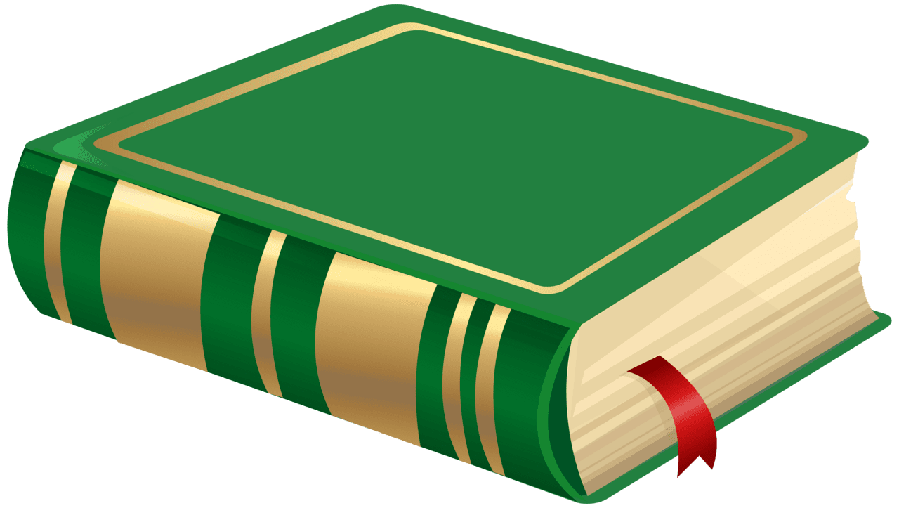 Green book clipart image yopriceville high quality images and