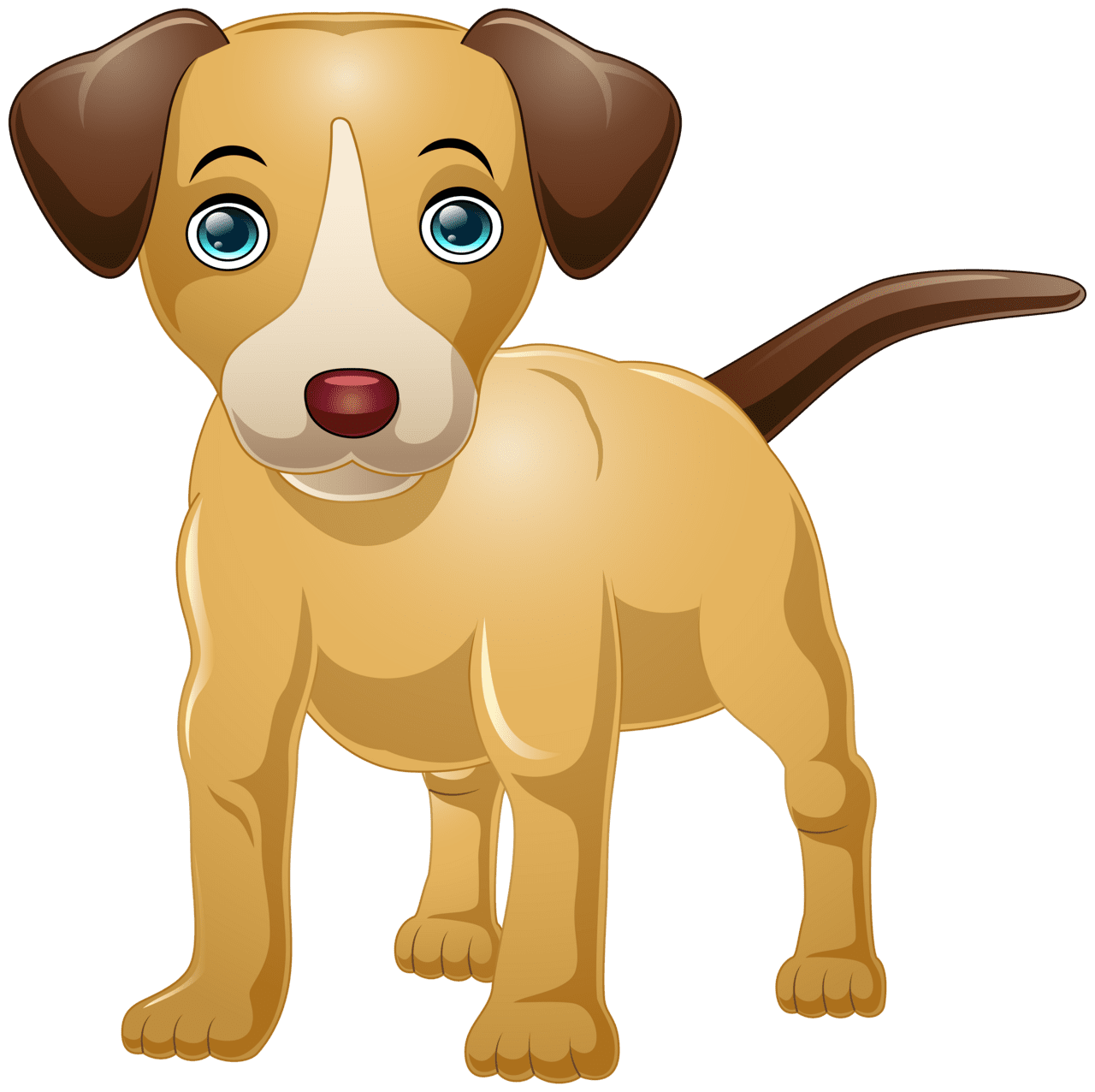 Dog cartoon clipart image